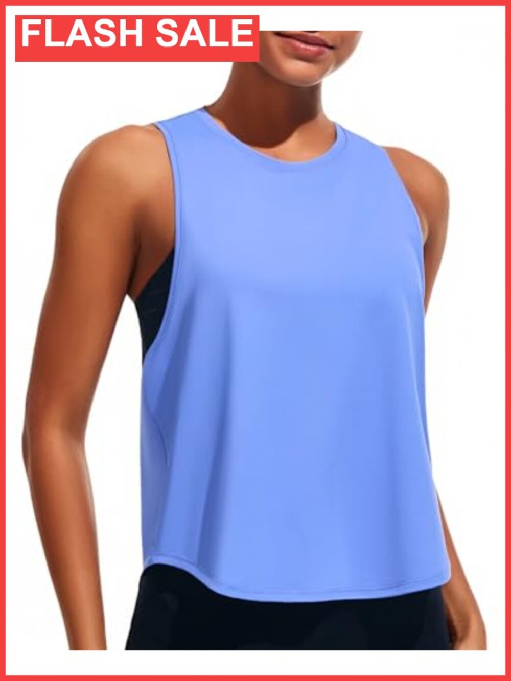 Loose Fit Sleeveless Workout Tank Top Gym Yoga Running